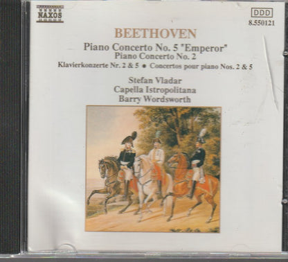 Beethoven, Stefan Vladar, Capella Istropolitana, Barry Wordsworth – Piano Concerto No. 5 'Emperor' / Piano Concerto No. 2
