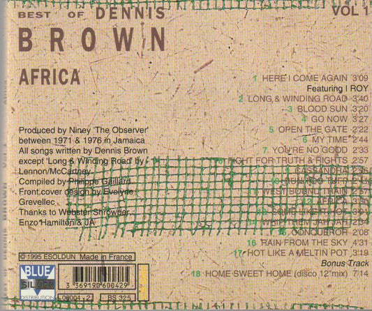 Dennis Brown – Best Of Dennis Brown Vol 1 Africa
