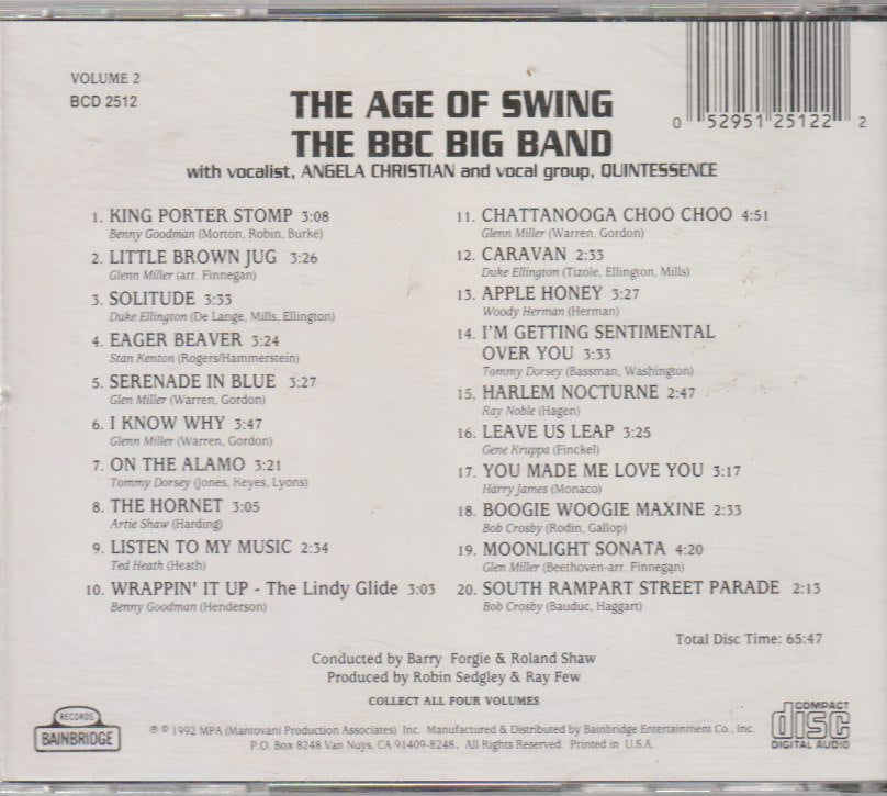 The BBC Big Band – The Age Of Swing Volume Two