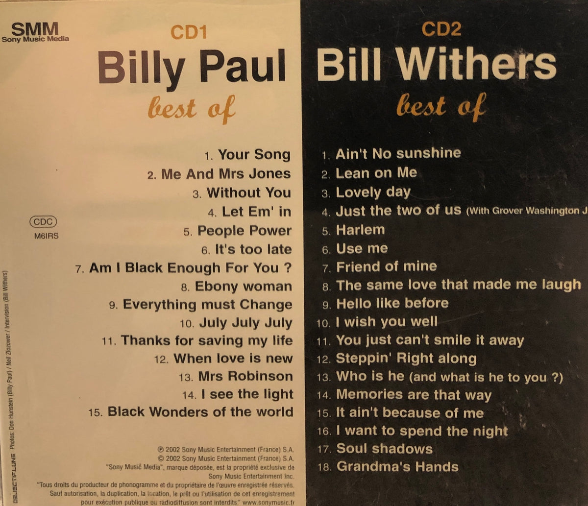 The Very Best Of Billy Paul / Bill Withers