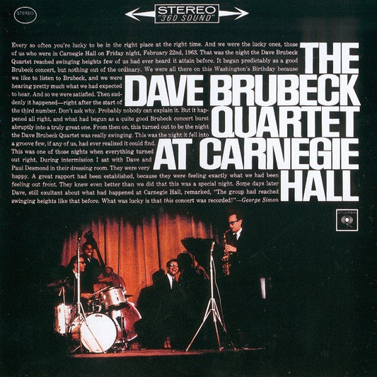 The Dave Brubeck Quartet – At Carnegie Hall
