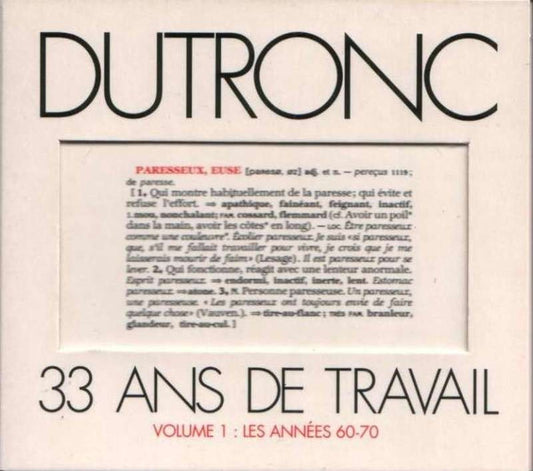Jacques Dutronc – 33 Ans De Travail Volume 1 : Les Années 60-70
