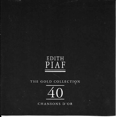 Edith Piaf – The Gold Collection - 40 Variété Françaises D'or